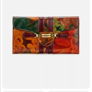 Patricia nash wallet floral leather multicolor Belluno
